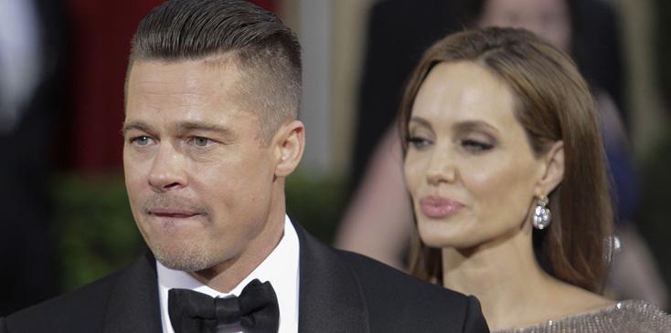 Brad Pitt and Angelina Jolie at the 2014 Oscars