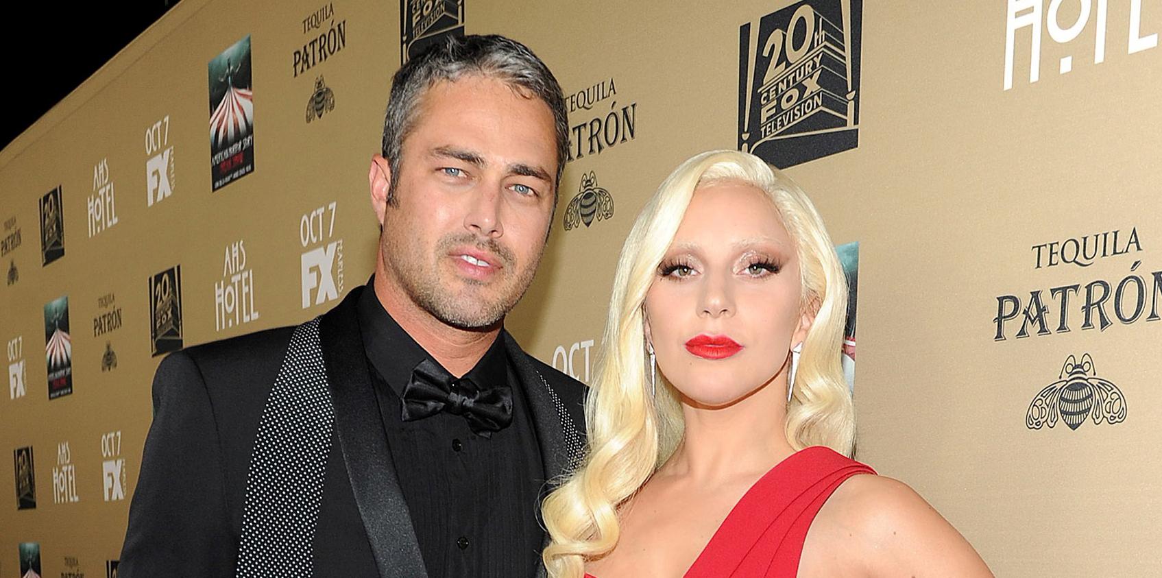 Glamorous Lady Gaga and Taylor Kinney share PDA on the red carpet