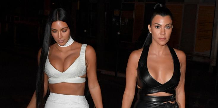 Kim and Kourtney Kardashian arrived for they last dinner in Paris