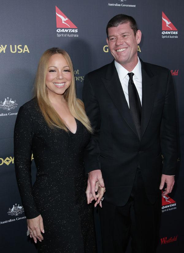 mariah carey james pecker first red carpet since engagement