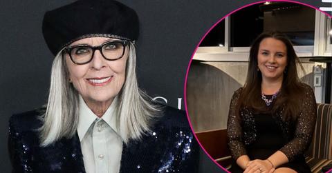 Split photo of Diane Keaton and Dexter Keaton White