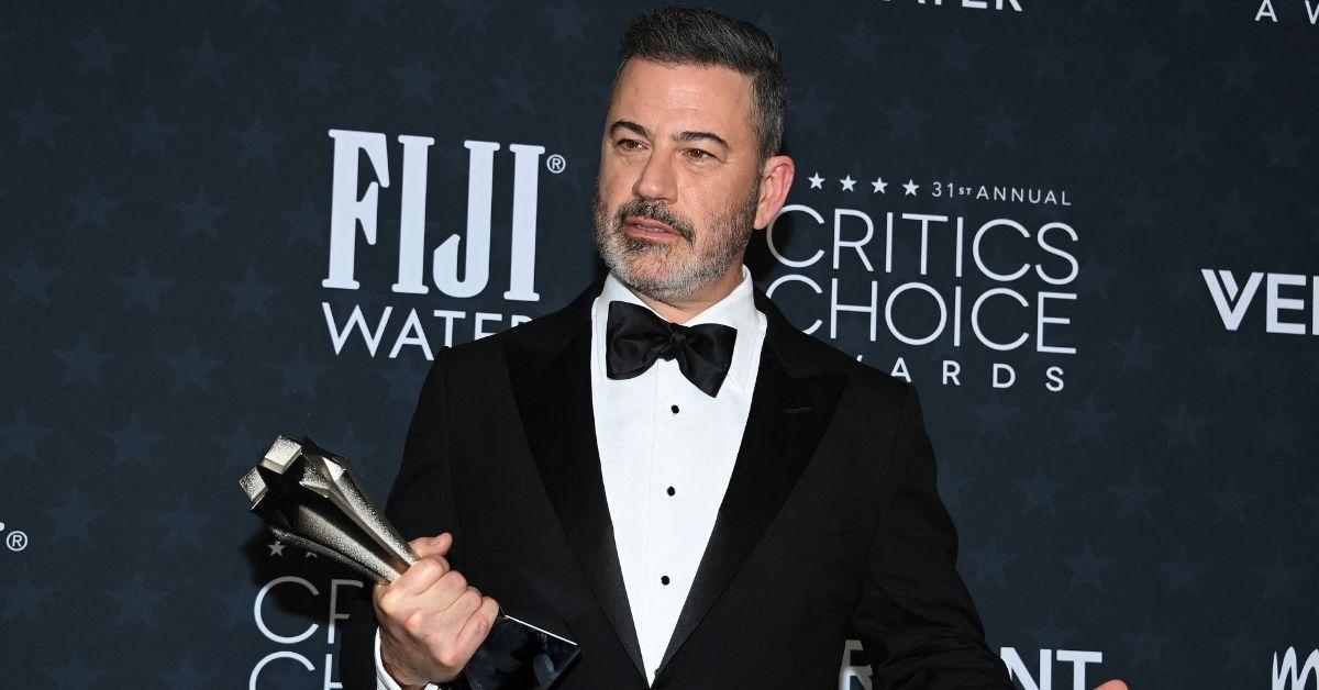 image of Jimmy Kimmel thanked the president during his acceptance speech for Best Talk Show at the Critics Choice Awards on Sunday, January 4.