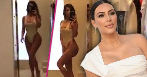 kim kardashian post baby body