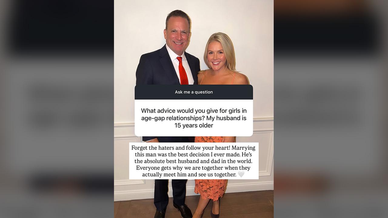 Photo of Karoline Leavitt defended the 32-year age gap during an Instagram Q&A on October 14.