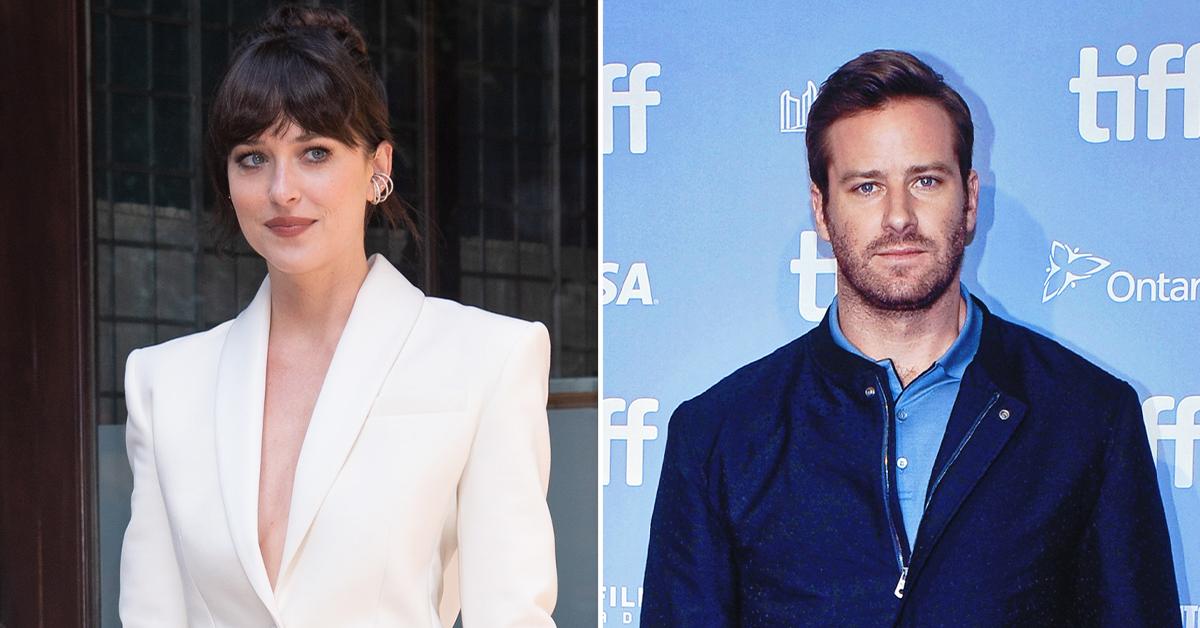 dakota johnson makes joke armie hammer cannibal allegations pp