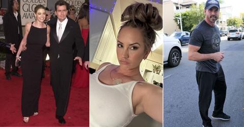 Composite photo of Denise Richards, Charlie Sheen, Brett Rossi and Aaron Phypers