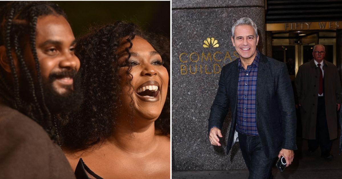 Composite photo of Mike Whyte, Lizzo and Andy Cohen