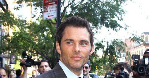 James Marsden was all smiles and suited up as he left his hotel in Lower Manhattan