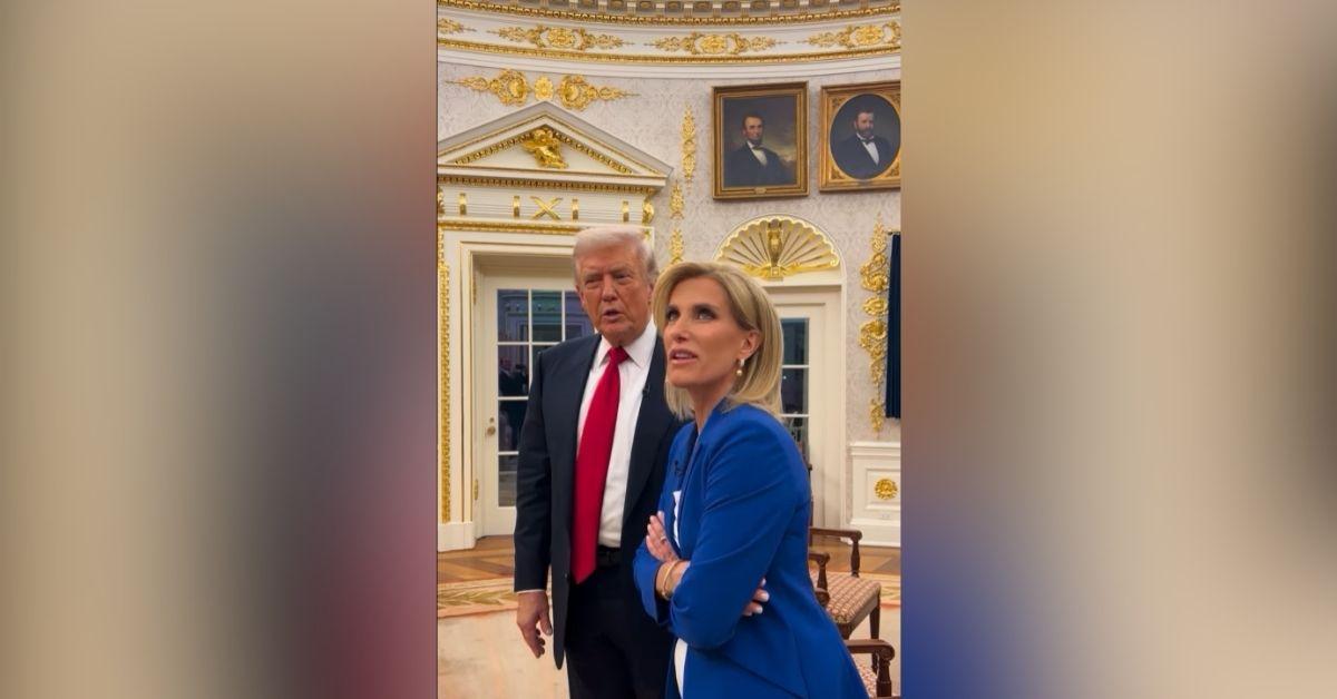 image of Donald Trump mocked President Joe Biden’s portrait in the 'Presidential Walk of Fame.'