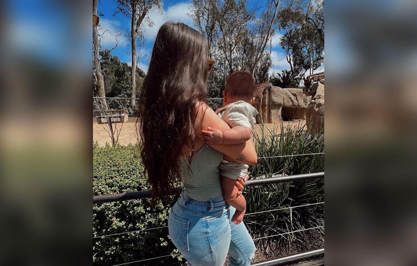 tristan thompson maralee nichols son turns  months old new mom gushes over little boy growing up