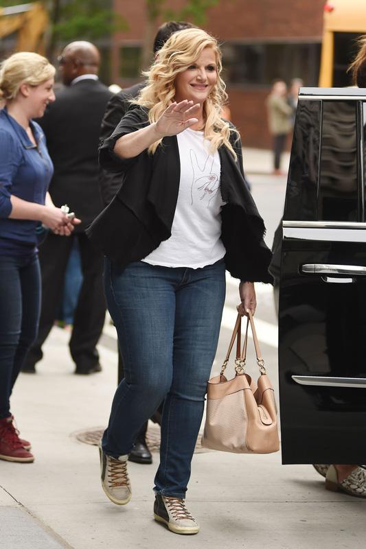 Trisha Yearwood departs after an appearance at AOL Build