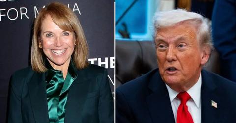 image split of trump and Katie couric