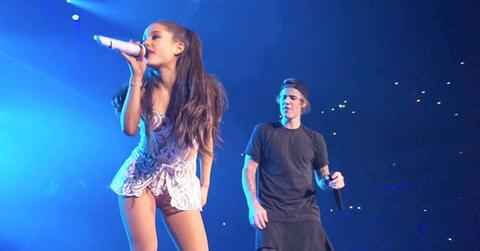 Justin biber ariana grande singe duet concert miami video