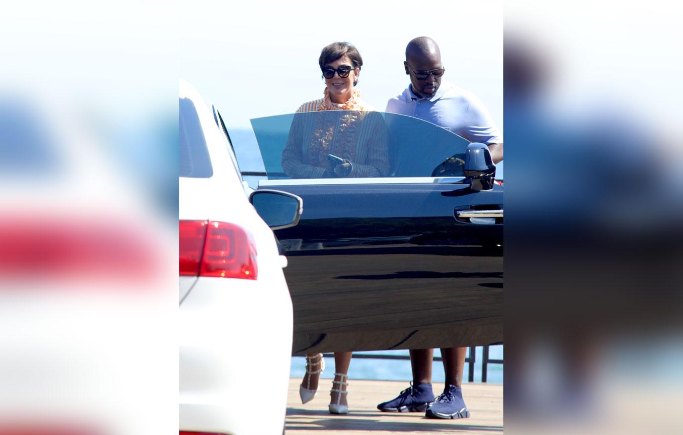 Kris Jenner lunch at Nobu witha  Handsy Corey