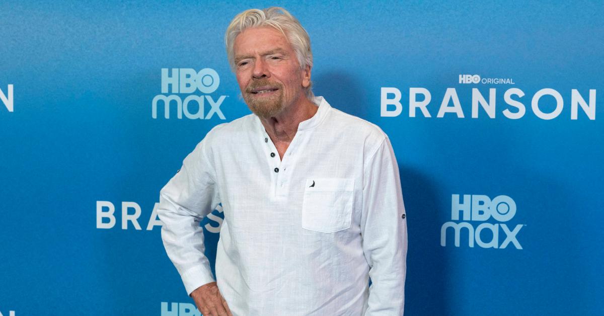 Image of Richard Branson and Joan Templeman share three children: Holly, 44, Sam, 30 and Clare Sarah.