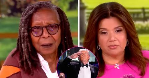 Composite photo of Whoopi Goldberg, Ana Navarro and Donald Trump