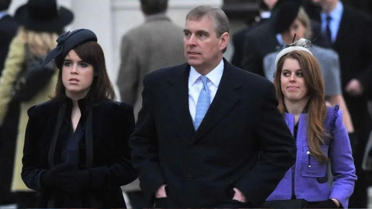 image of prince Andrew and daughters