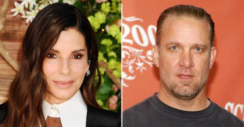 Photo of Sandra Bullock; photo of Jesse James.