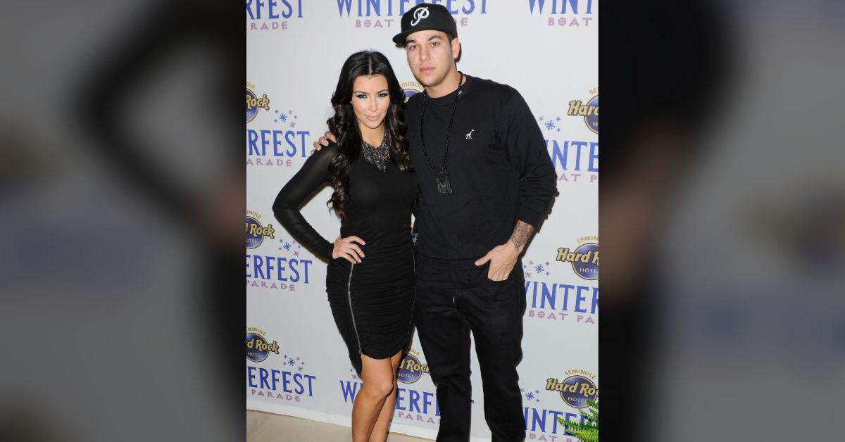 image of Rob Kardashian often appears on the social media profiles of his siblings.