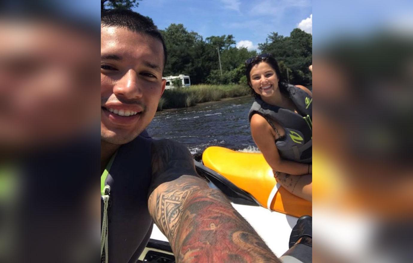 javi marroquin pregnant girlfriend lauren comeau anniversary 02