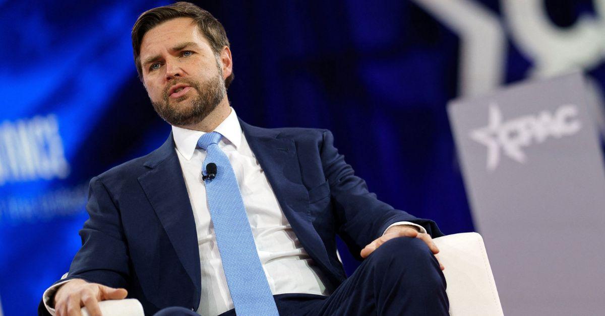 jd vance losing it vp mocked struggling find way off stage