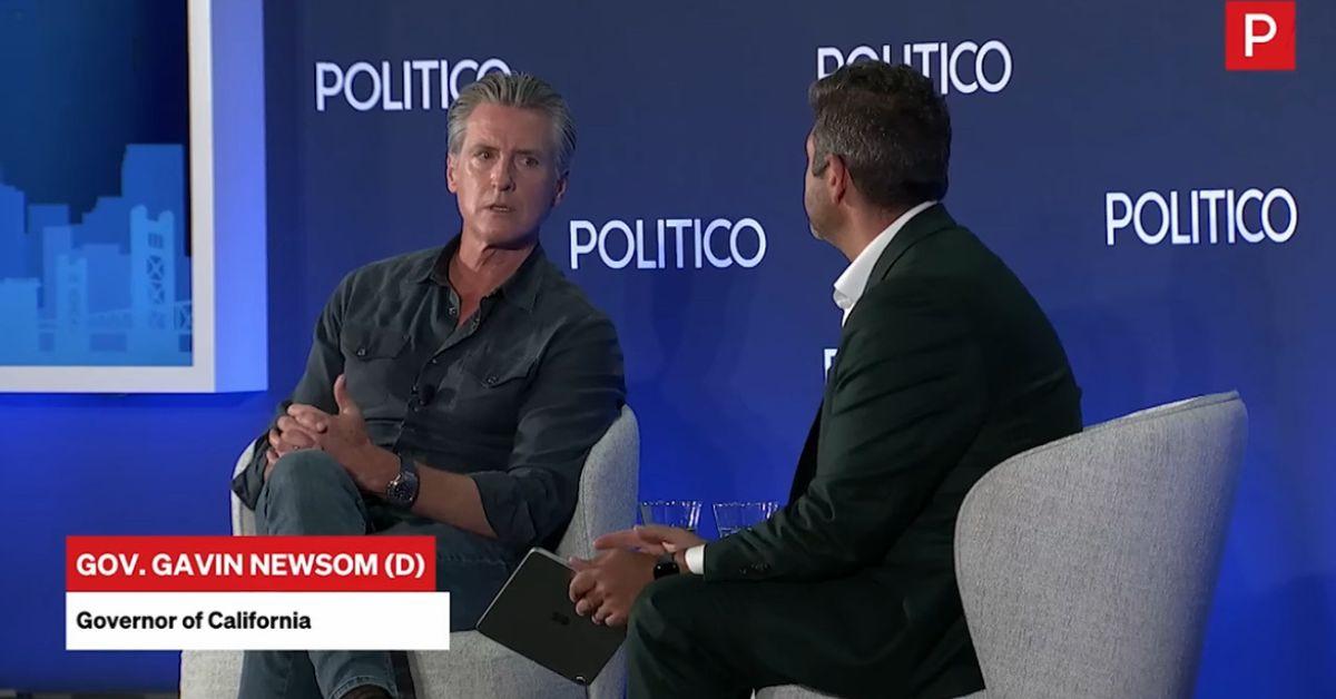 photo of The California governor referred to fellow leaders' opinions of Donald Trump as an 'embarrassment'