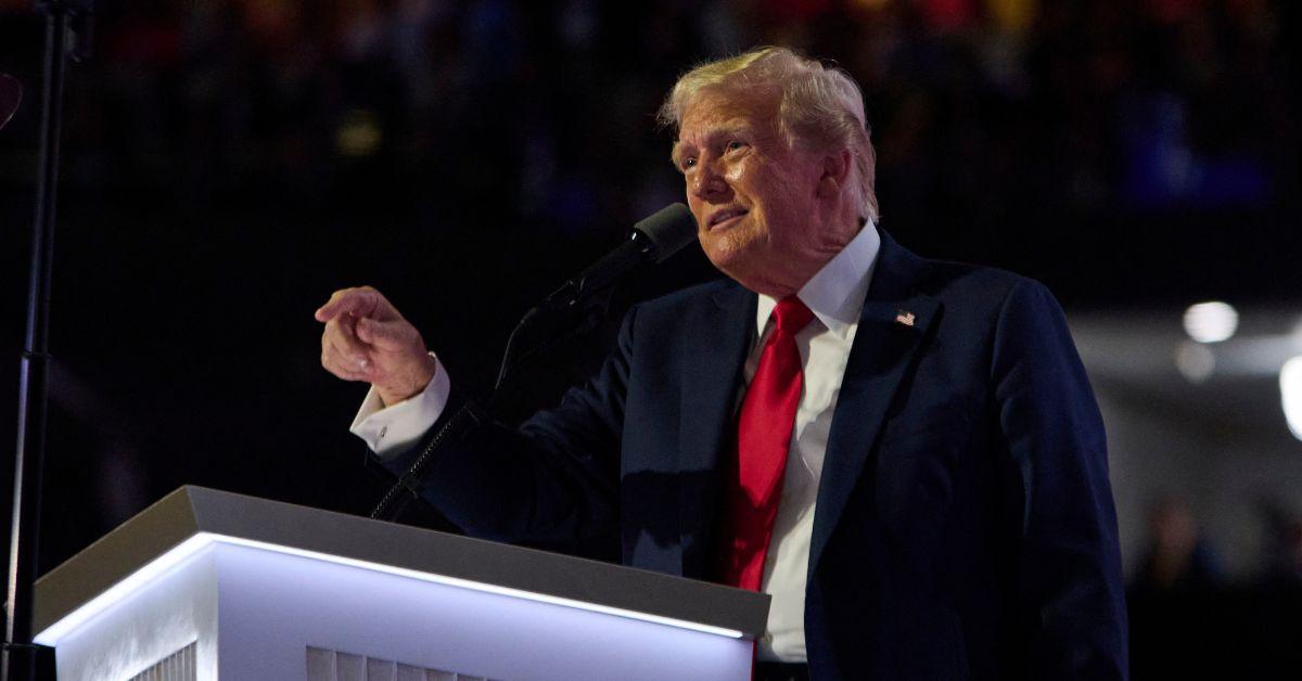 Former President Donald Trump at the RNC.