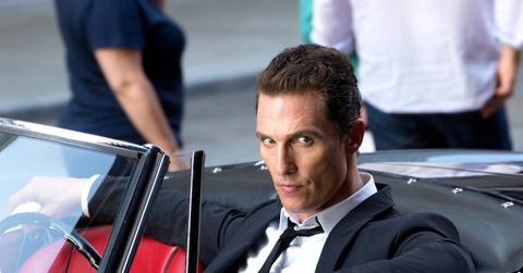 Matthew McConaughey Keeps Cool on a Sweltering Day in NYC While Filming a Dolce & Gabbana Commercial in NYC