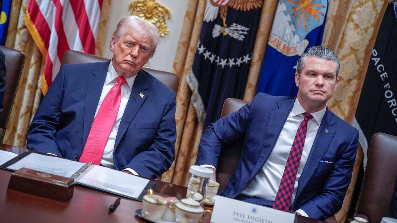 Donald Trump and Pete Hegseth