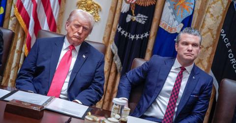 Donald Trump and Pete Hegseth