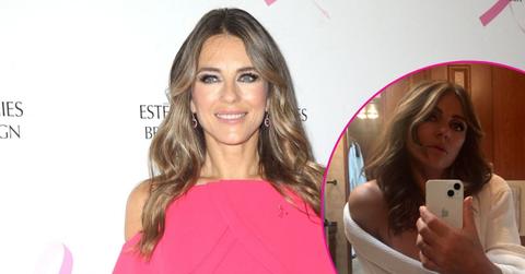 Split of Elizabeth Hurley.