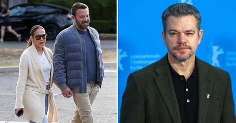 jennifer lopez ben affleck dine matt damon rumored tension longtime friend