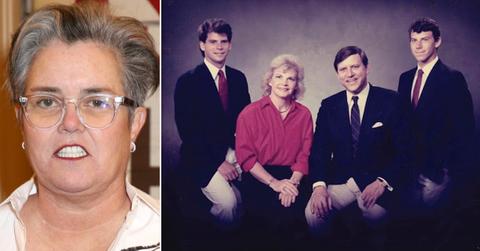 Split photo of Rosie O'Donnell and the Menendez family.