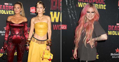 Photo of Blake Lively and Gigi Hadid and a picture of Avril Lavigne