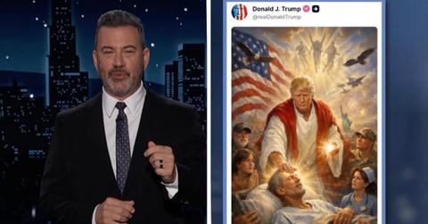 image of jimmy Kimmel and Donald trump
