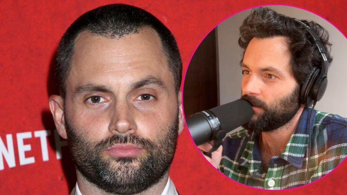 split photo of Penn Badgley