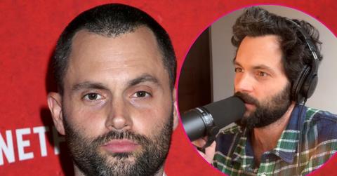 split photo of Penn Badgley