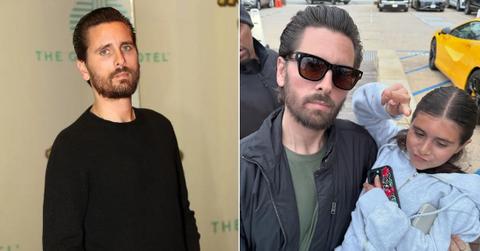 Photo of Scott Disick and a photo of him with Penelope Disick