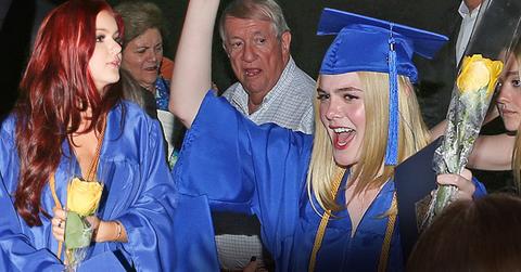 ariel winter elle fanning high school graduation