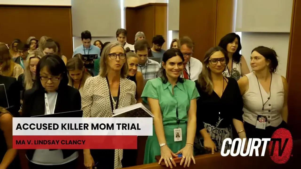 photo of Brittany Romano was dragged online for smiling at the Lindsay Clancy murder trial.