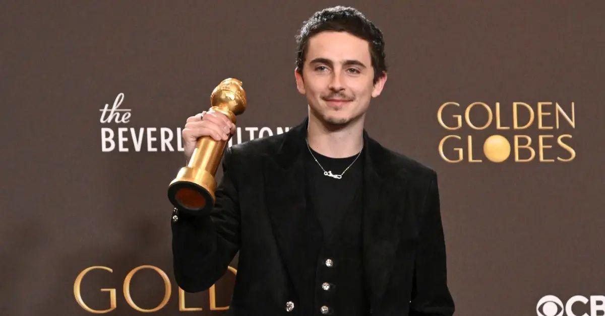 Photo of Timothée Chalamet took home the award for Best Actor in a Musical/Comedy.
