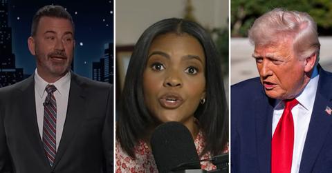 split of Jimmy Kimmel, Candace Owens & Donald Trump.