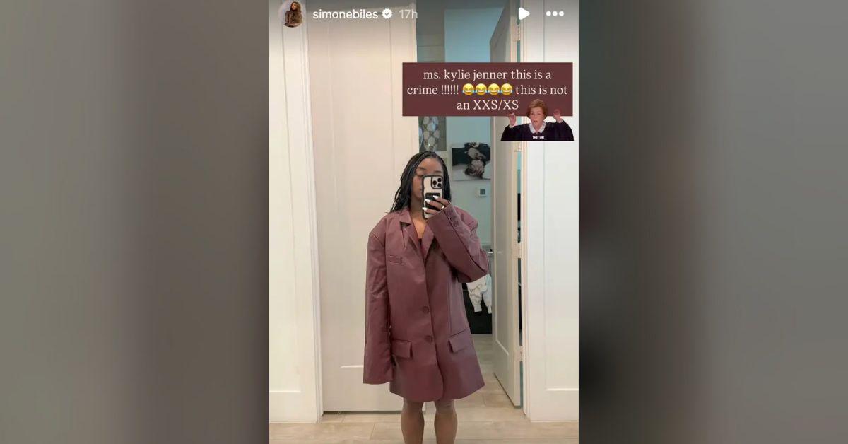simone biles blasts kylie jenner clothing line inaccurate sizing