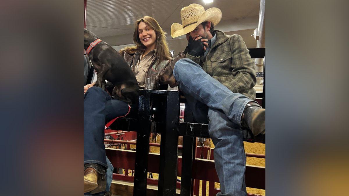 Image of It's believed Bella Hadid briefly called it quits with her cowboy beau in January.