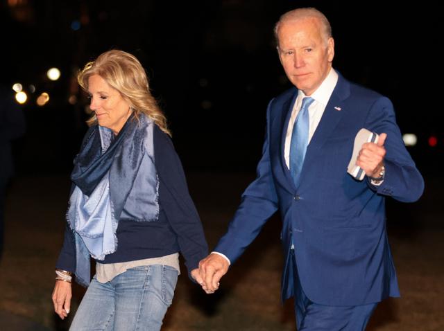 President Joe Biden & First Lady Jill Return From Mexico: Photos