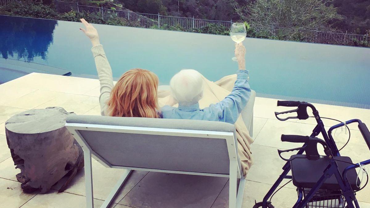 Photo of The comedian's mom died at age 99 in 2020.