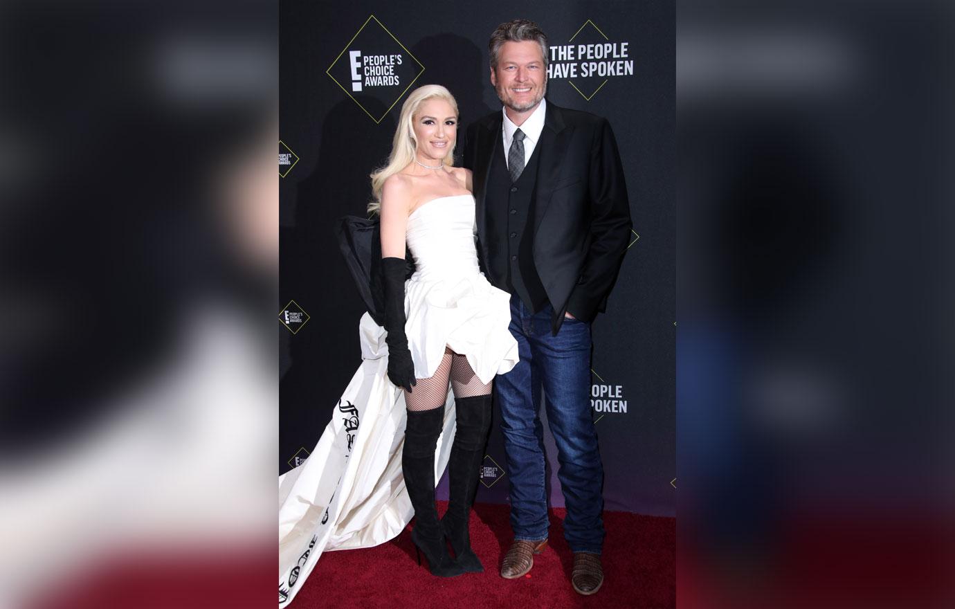 Gwen Stefani And Blake Shelton On Red Carpet Engagement