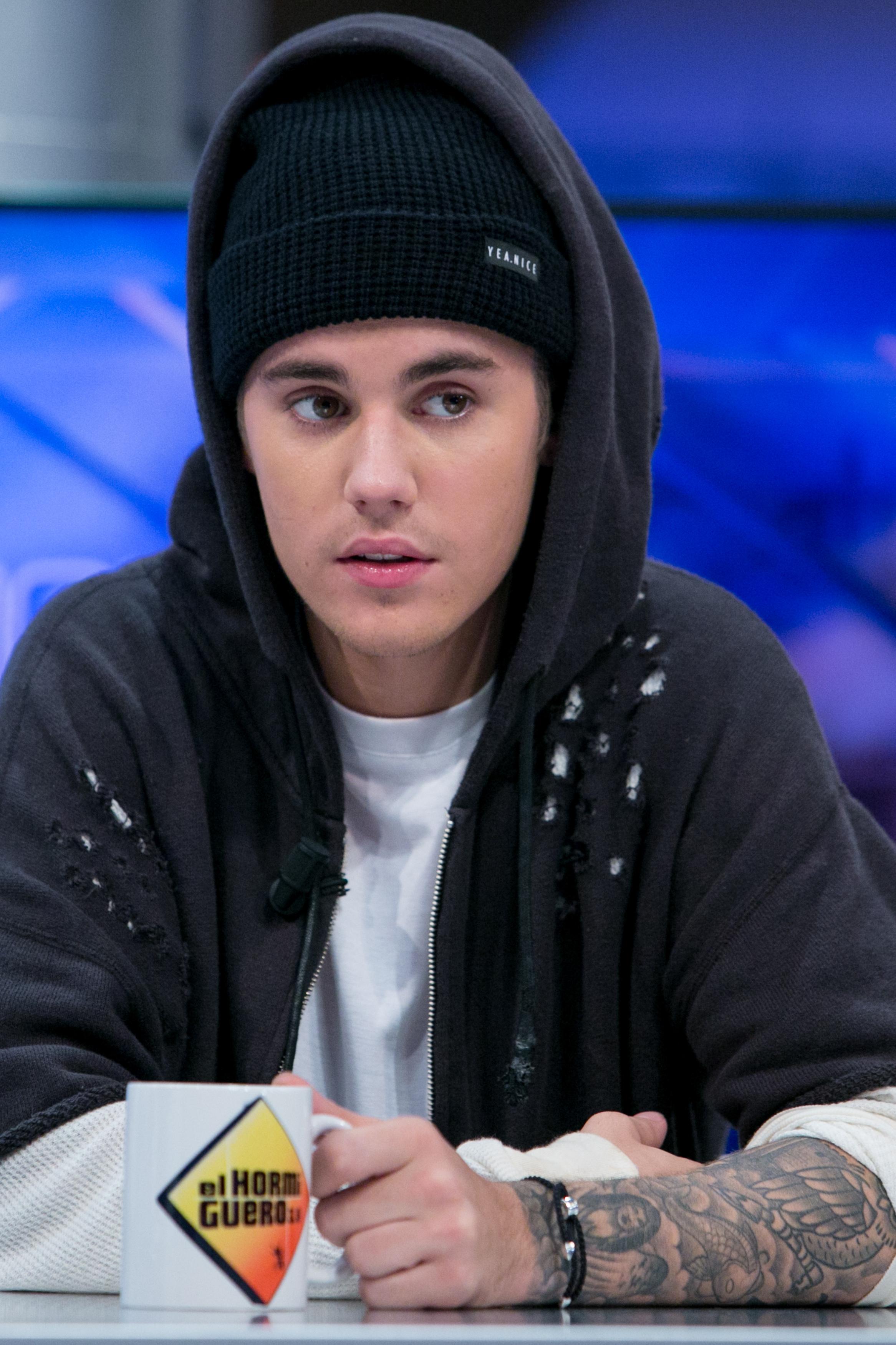 Justin Bieber Attends &#8216;El Hormiguero&#8217; Tv Show