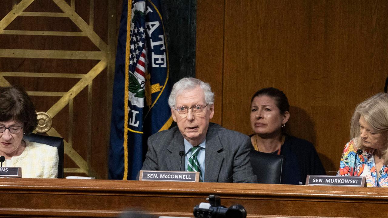 Image of Mitch McConnell remains absent from Senate amid his health woes.