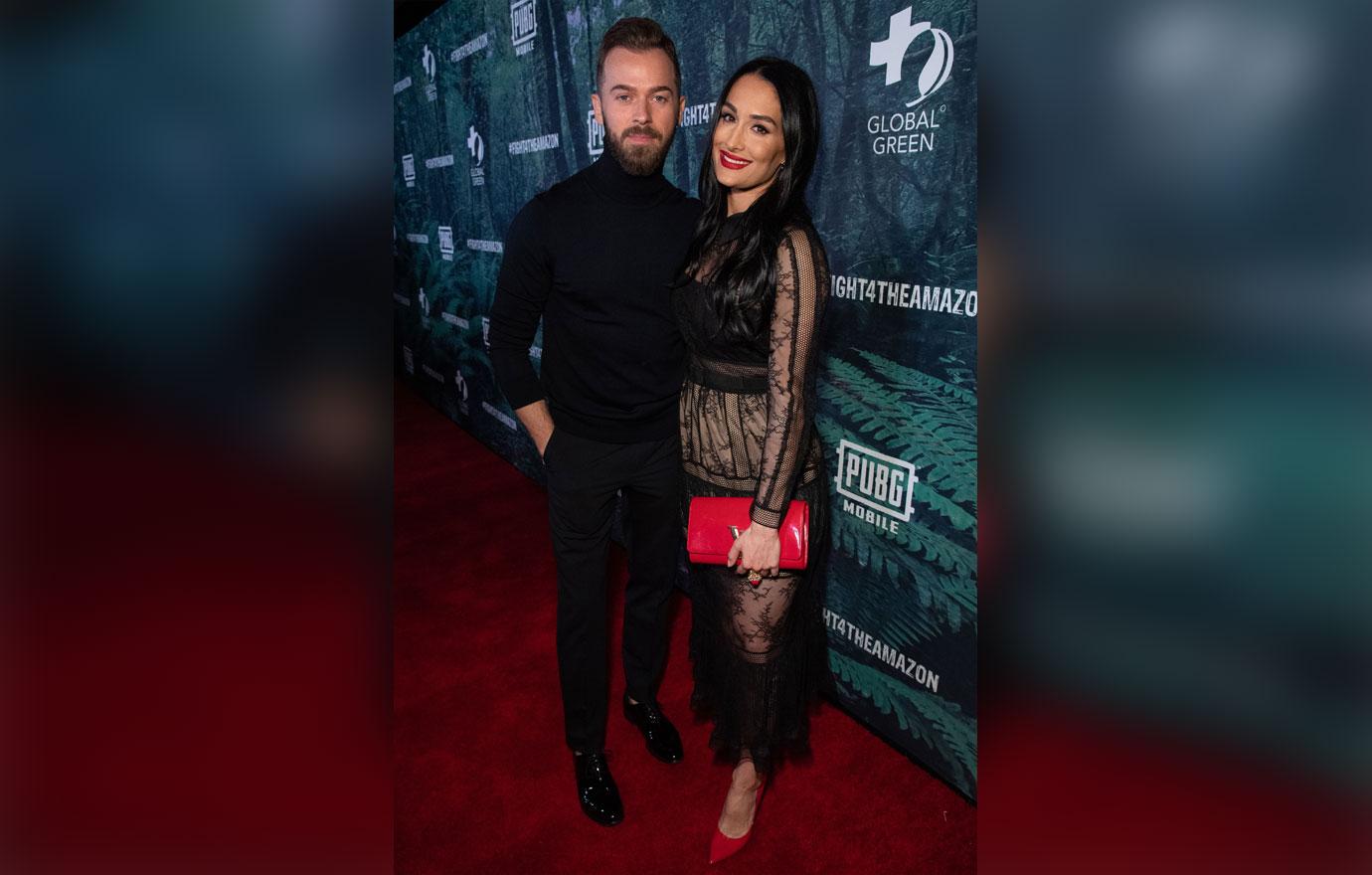 Nikki Bella And Artem Chigvintsev On Red Carpet